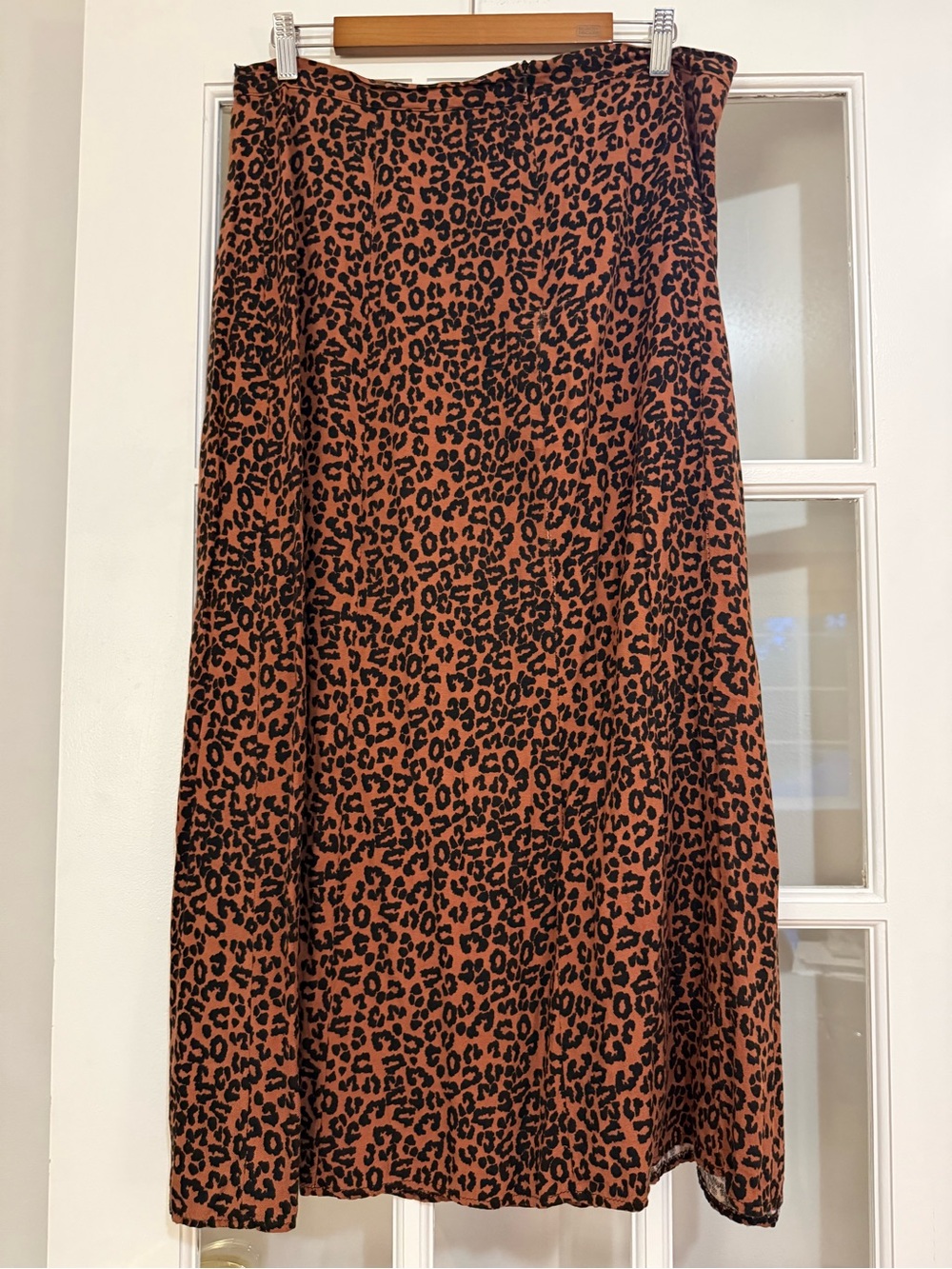 American Eagle Outfitters Brown Leopard Print Maxi Skirt - Picture 2 of 4